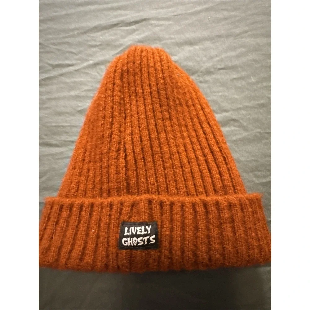Cute‎ Rust Lively Ghost Hat  EUC Beanie Emo